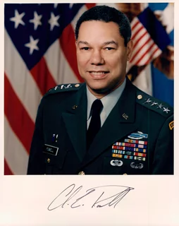 Colin Powell autograph