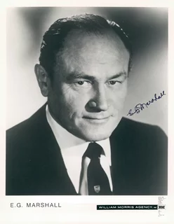 E.G. Marshall autograph