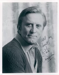 Kirk Douglas autograph