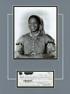 Butterfly McQueen autograph