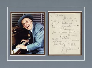 Jimmy Durante autograph