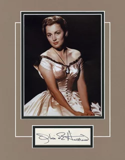 Olivia DeHavilland autograph