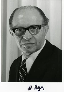 Menachem Begin autograph