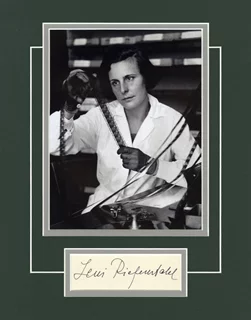 Leni Riefenstahl autograph