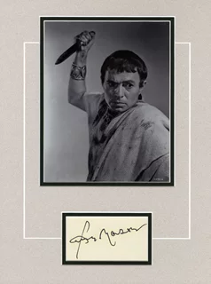 James Mason autograph