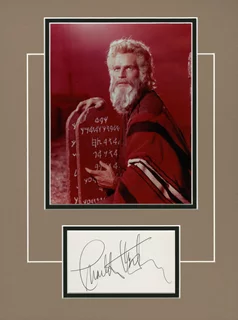 Charlton Heston autograph