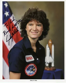 Sally Ride autograph