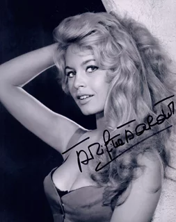 Brigitte Bardot autograph