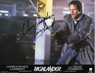 Christopher Lambert autograph