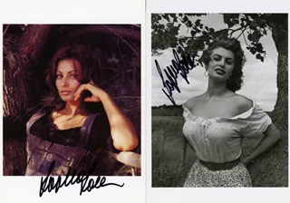 Sophia Loren autograph