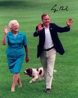 George Bush autograph