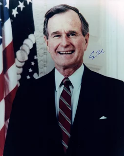 George Bush autograph