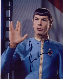 Leonard Nimoy autograph