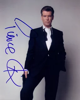 Pierce Brosnan autograph