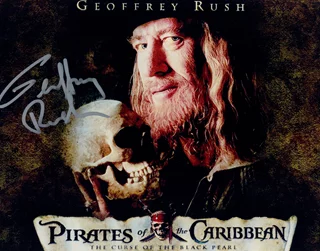 Geoffrey Rush autograph
