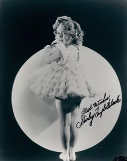 Shirley Temple autograph
