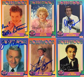 Hollywood Walk of Fame Cards autograph