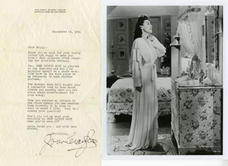Joan Crawford autograph