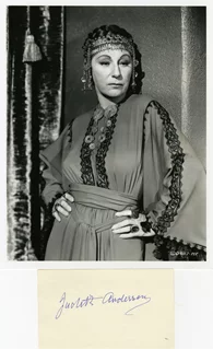 Judith Anderson autograph