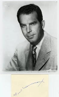 Fred MacMurray autograph