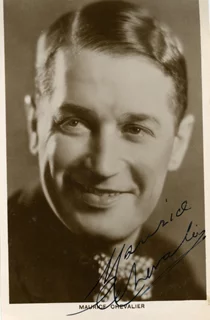 Maurice Chevalier autograph