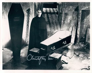 Christopher Lee autograph