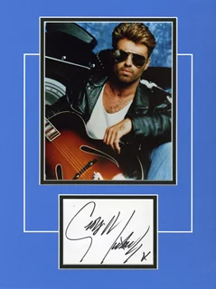 George Michael autograph