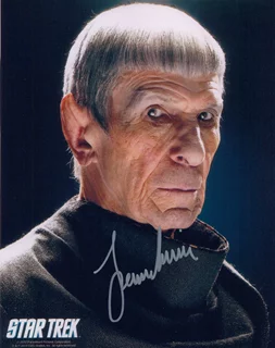 Leonard Nimoy autograph