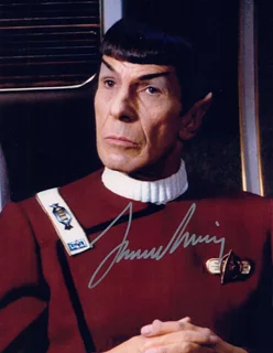 Leonard Nimoy autograph