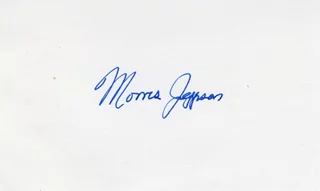 Morris Jeppson autograph