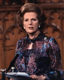 Margaret Thatcher autograph
