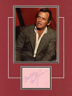 David Janssen autograph