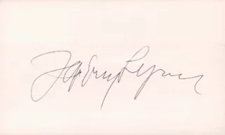 Jeffrey Lynn autograph