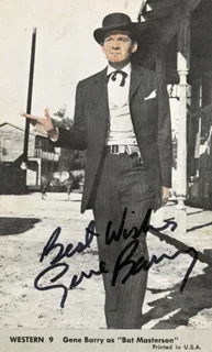 Gene Barry autograph