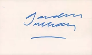 Gardner McKay autograph