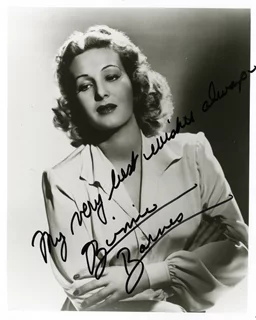 Binnie Barnes autograph