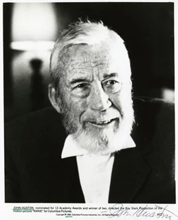 John Huston autograph