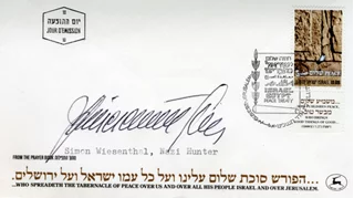 Simon Wiesenthal autograph