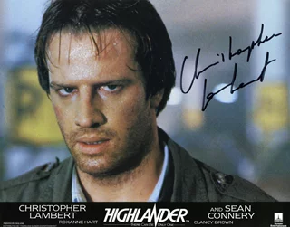 Christopher Lambert autograph