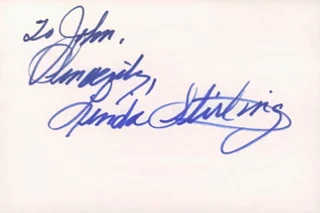 Linda Stirling autograph