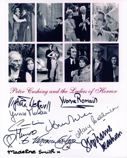 Peter Cushing and The Ladies of Horror autograph
