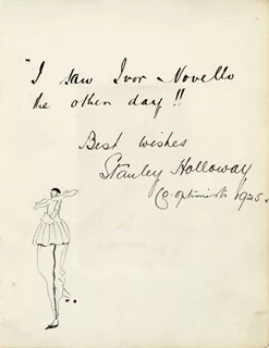 Stanley Holloway autograph