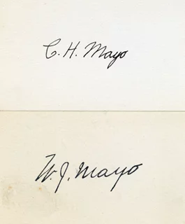 The Mayo Clinic autograph