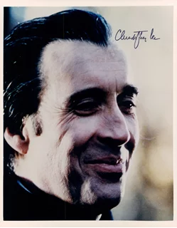 Christopher Lee autograph