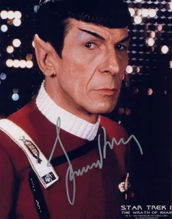Leonard Nimoy autograph
