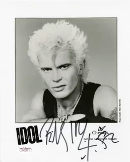 Billy Idol autograph