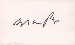 Mario Puzo autograph