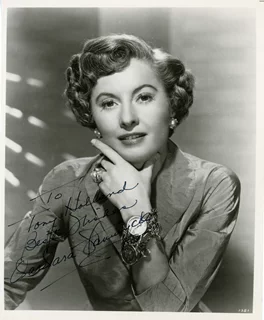 Barbara Stanwyck autograph