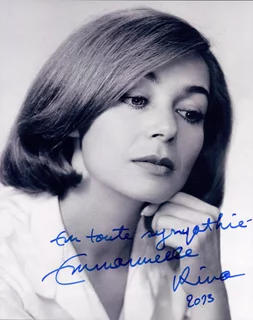 Emmanuelle Riva autograph