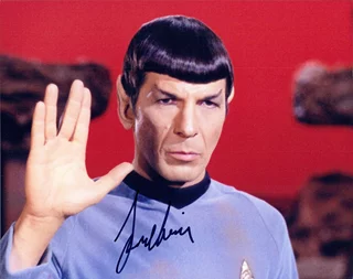 Leonard Nimoy autograph